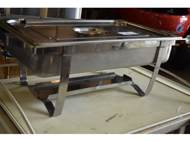 Bain-marie op brandgel in roestvrij staal - afbeelding 1 van  4