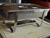 Bain-marie op brandgel in roestvrij staal
