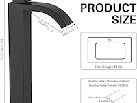 Baitujie hoge wastafel mengkraan - afbeelding 2 van  6