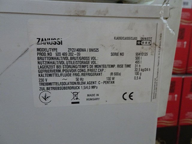 Bakdiepvriezer zanussi - afbeelding 3 van  4