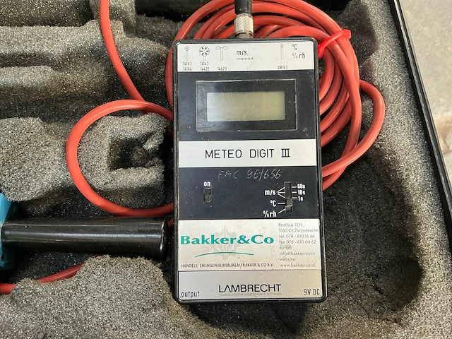 Bakker & co meteo digit iii windsnelheids meter - afbeelding 2 van  3