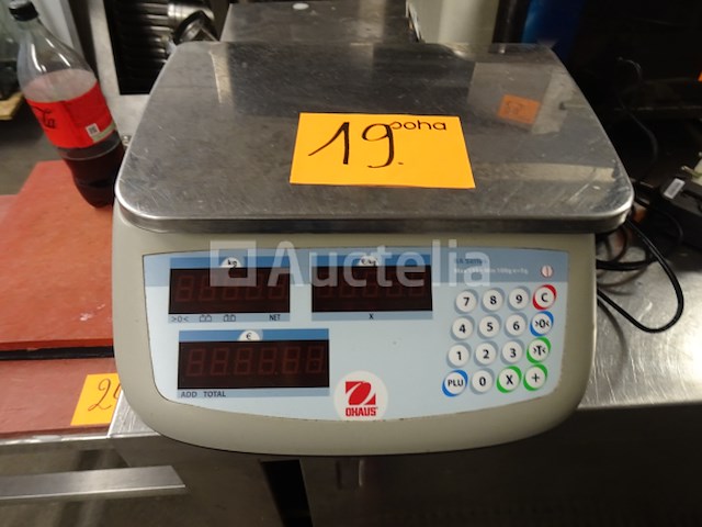 Balance, merk ohaus type: ra-111 nummer: ra006/50-6em max: nce, merk ohaus type: ra-111 artikelnr.: ra006/50-6 merk ohaus type: ra-111 nummer: rbmarqa ype: ra-111 nummer: ra006/50-6em max: 15 kg/min 100 - afbeelding 2 van  3