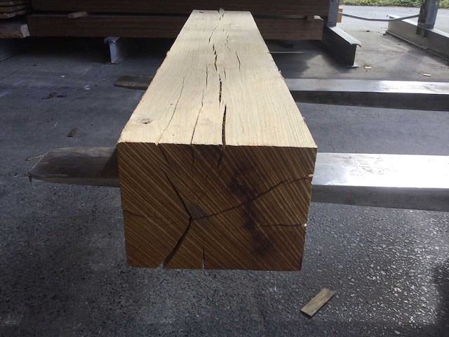 Balk eiken 1350 x 180 x 230 mm ( 1 x ) - afbeelding 3 van  5