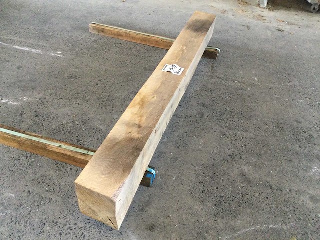 Balk eiken 1860 x 175 x 175 mm ( 1 x ) - afbeelding 1 van  4