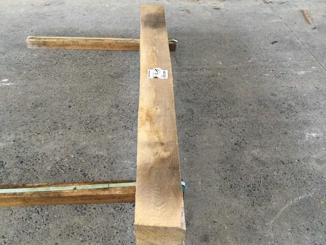 Balk eiken 1860 x 175 x 175 mm ( 1 x ) - afbeelding 3 van  4