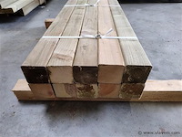 Balk geimpregneerd 9x9x100 cm 10 stuks - afbeelding 1 van  2