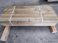 Balk geimpregneerd 9x9x100 cm 10 stuks - afbeelding 2 van  2