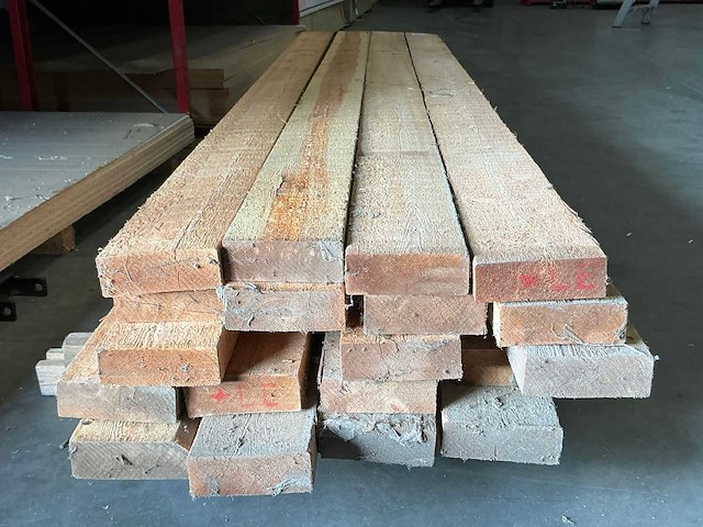 Balk grenen rnd (20x) - afbeelding 2 van  3