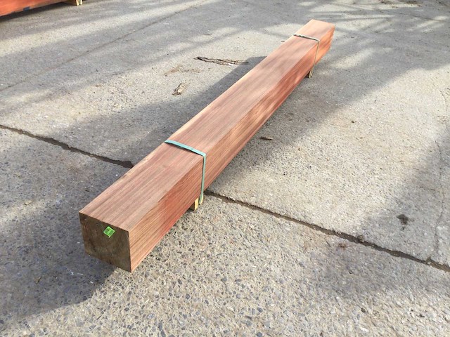 Balk padouck 2750 x 200 x 200 mm ( 1 x ) - afbeelding 2 van  8