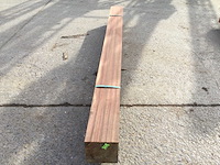 Balk padouck 2750 x 200 x 200 mm ( 1 x ) - afbeelding 3 van  8