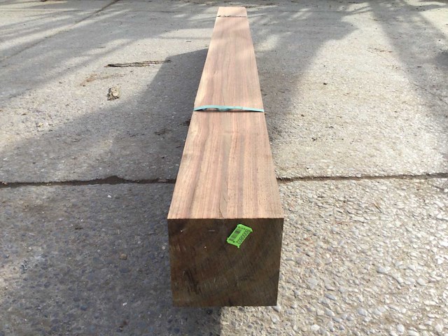 Balk padouck 2750 x 200 x 200 mm ( 1 x ) - afbeelding 4 van  8