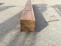 Balk padouck 2750 x 200 x 200 mm ( 1 x ) - afbeelding 6 van  8