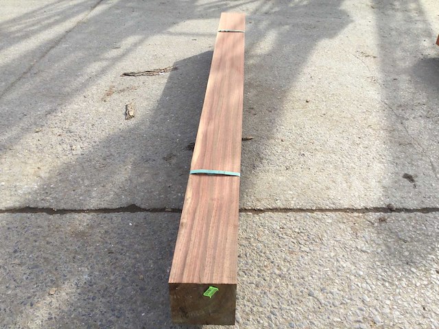 Balk padouck 2750 x 200 x 200 mm ( 1 x ) - afbeelding 2 van  8