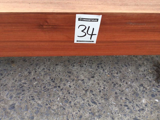 Balk padouck 2750 x 200 x 200 mm ( 1 x ) - afbeelding 8 van  8