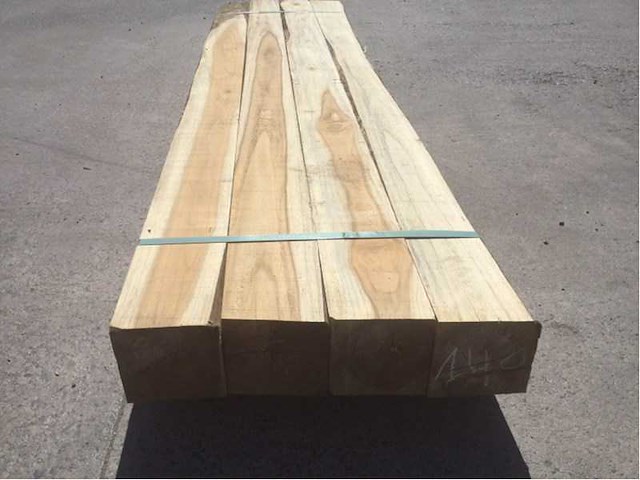 Balk teakhout 2340 x 70 x 70 mm (4x) - afbeelding 4 van  5