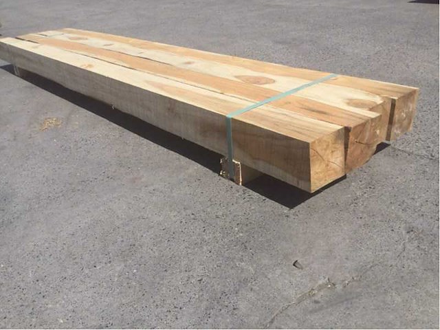 Balk teakhout 2340 x 80 x 80 mm (4x) - afbeelding 6 van  8