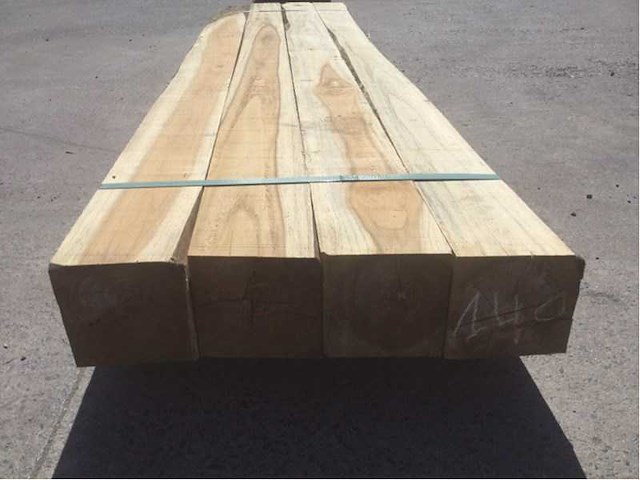 Balk teakhout 2340 x 80 x 80 mm (4x) - afbeelding 5 van  6