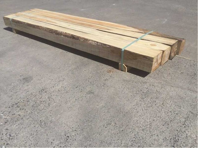 Balk teakhout 2340 x 80 x 80 mm (4x) - afbeelding 3 van  6
