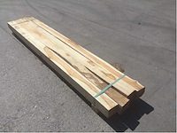 Balk teakhout 2340 x 80 x 80 mm (4x) - afbeelding 1 van  7