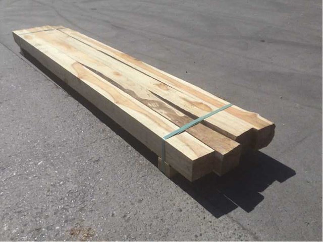 Balk teakhout 2340 x 80 x 80 mm (4x) - afbeelding 4 van  7