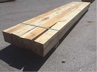 Balk teakhout 2340 x 80 x 80 mm (4x) - afbeelding 4 van  8