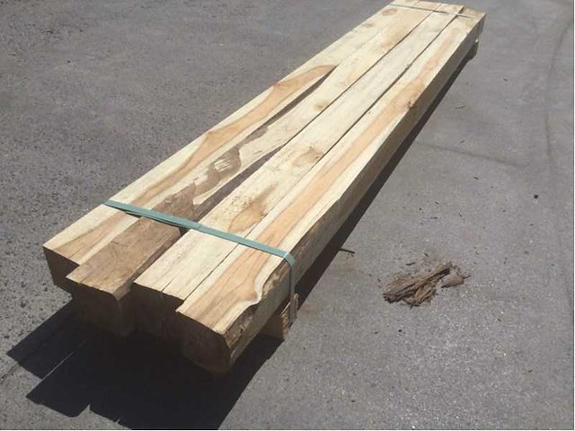 Balk teakhout 2340 x 90 x 90 mm (4x) - afbeelding 5 van  7