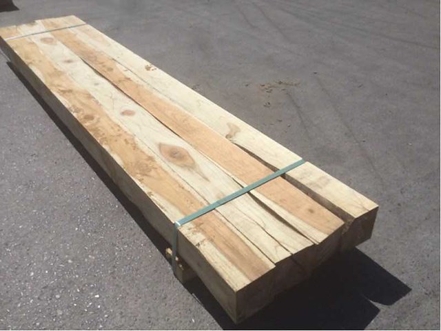 Balk teakhout 2340 x 90 x 90 mm (4x) - afbeelding 1 van  8