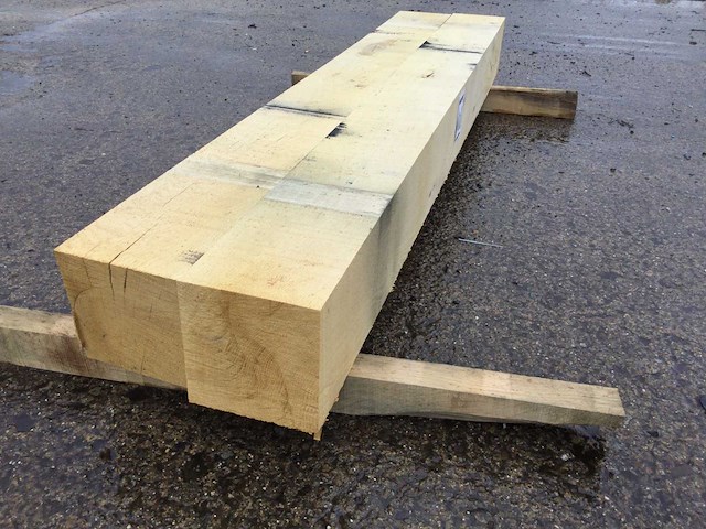Balken eiken 1880 x 187 x 187 mm ( 2 x ) - afbeelding 5 van  9