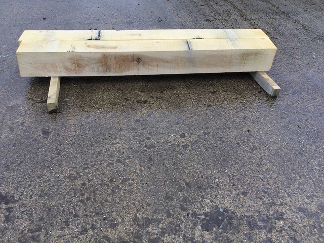 Balken eiken 1880 x 187 x 187 mm ( 2 x ) - afbeelding 8 van  9