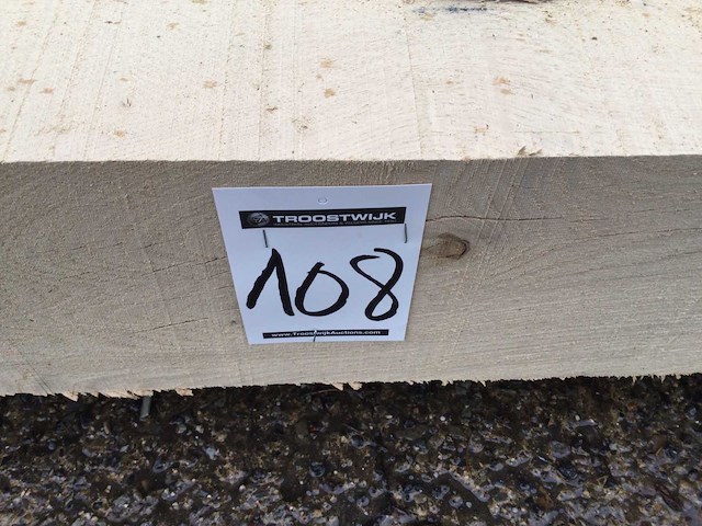 Balken eiken 1880 x 187 x 187 mm ( 2 x ) - afbeelding 9 van  9