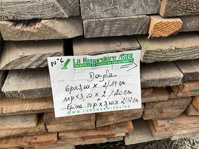 Balken en planken epicéa/douglas (235x) - afbeelding 9 van  17