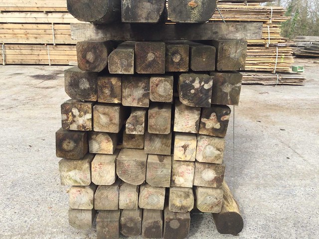 Balken grenenhout (45x) - afbeelding 2 van  9