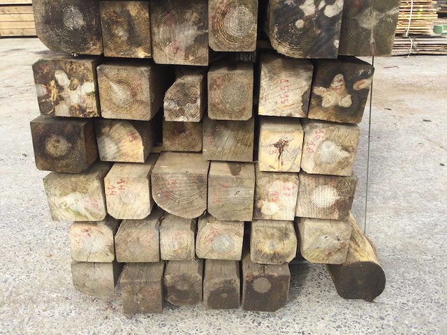 Balken grenenhout (45x) - afbeelding 3 van  9