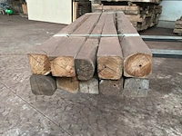 Balken in teak hout (10x) - afbeelding 3 van  5
