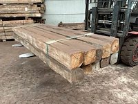 Balken in teak hout (10x) - afbeelding 4 van  5