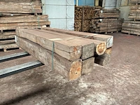 Balken in teak hout (10x) - afbeelding 2 van  6