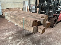 Balken in teak hout (10x) - afbeelding 5 van  6