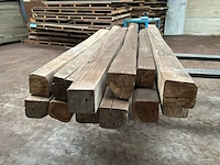 Balken in teak hout (12x) - afbeelding 2 van  5
