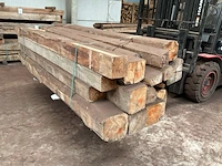 Balken in teak hout (19x) - afbeelding 3 van  6