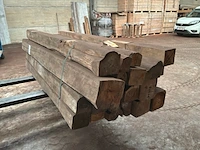 Balken in teak hout (19x) - afbeelding 6 van  6