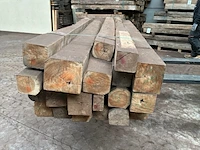 Balken in teak hout (19x) - afbeelding 2 van  5