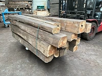 Balken in teak hout (20x) - afbeelding 2 van  5