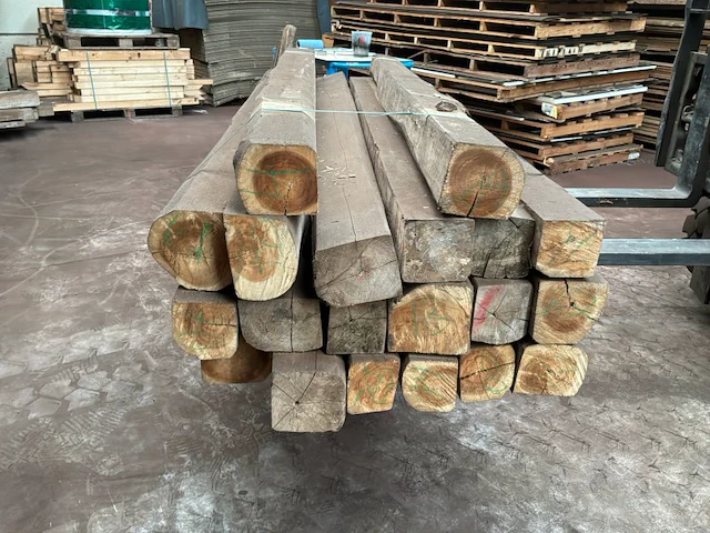 Balken in teak hout (20x) - afbeelding 2 van  5