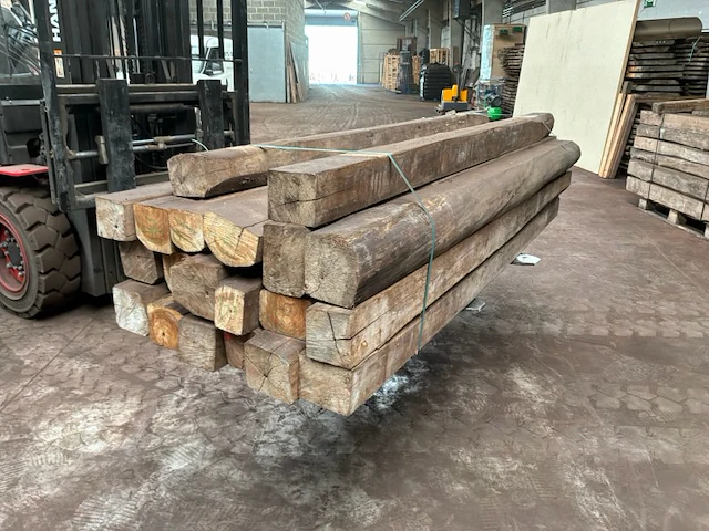 Balken in teak hout (20x) - afbeelding 4 van  5
