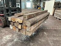 Balken in teak hout (20x) - afbeelding 4 van  5