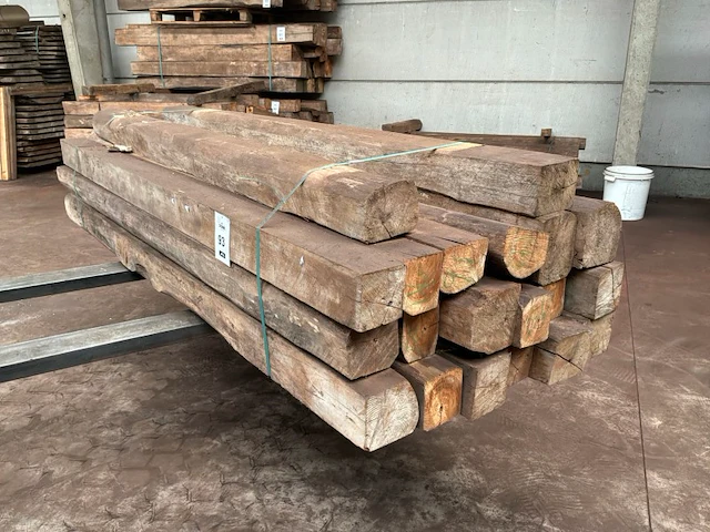 Balken in teak hout (20x) - afbeelding 5 van  5