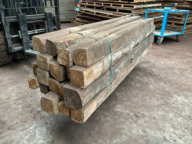Balken in teak hout (22x) - afbeelding 4 van  6
