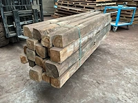 Balken in teak hout (22x) - afbeelding 4 van  6