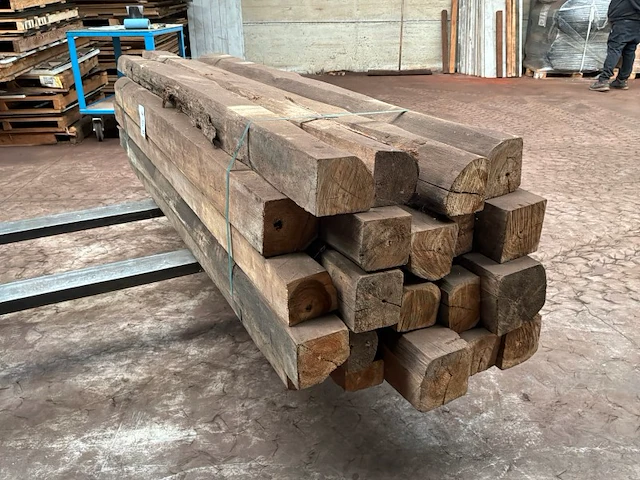 Balken in teak hout (22x) - afbeelding 6 van  6