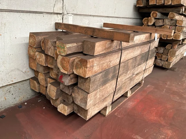 Balken in teak hout (32x) - afbeelding 3 van  3